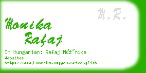 monika rafaj business card